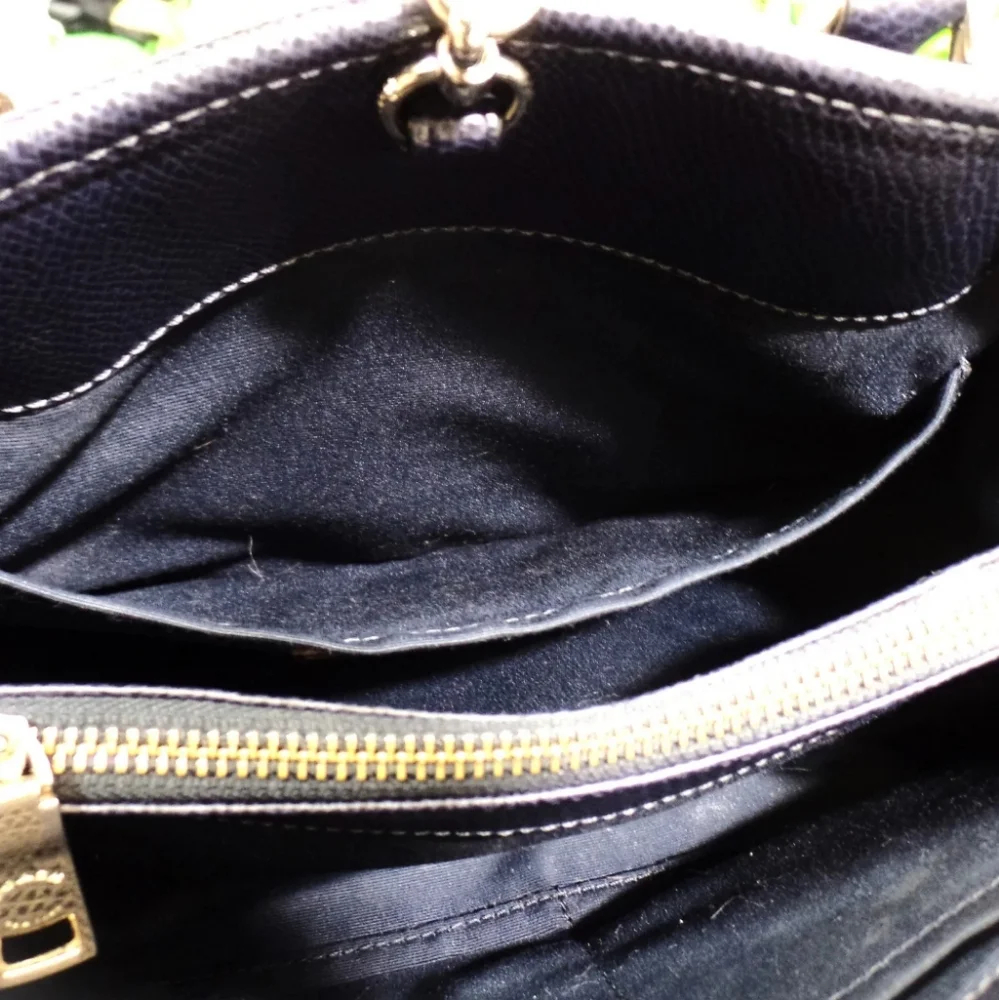 Coach Margot Small Carryall Midnight / Navy Blue Handbag/purse